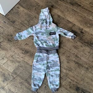 Star Wars Gray and Green Camouflage Set size 12 months